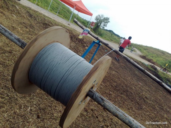 This is what 500m of cable looks like as it gets unravelled